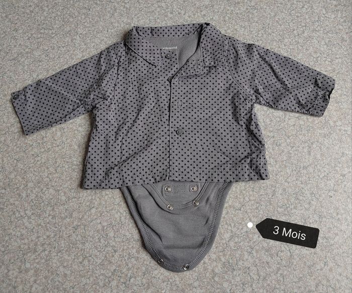 Bodi chemise 3 mois