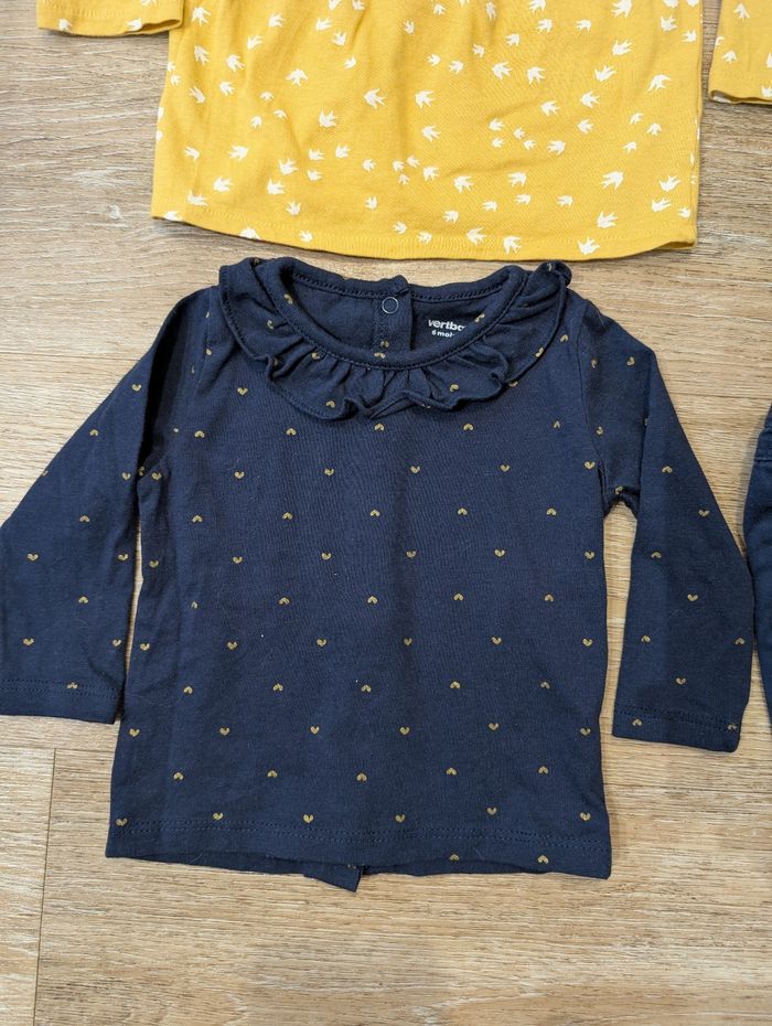 Lot 2 hauts et 1 pantalon 6 mois bébé fille - photo numéro 5