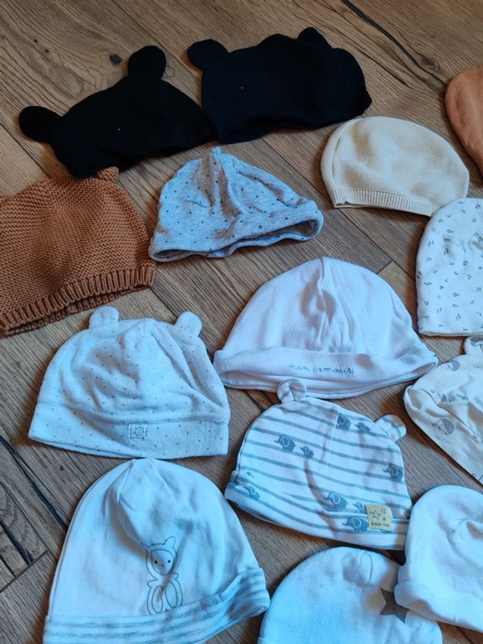 Lot bonnet naissance - photo numéro 3