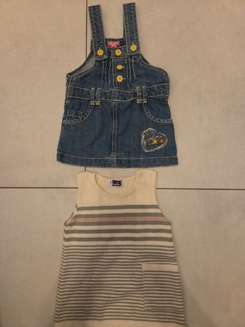 2 robe 12 mois pick ouic la mar maille 
