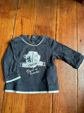 T-shirt bleu marine Chicco 1 mois