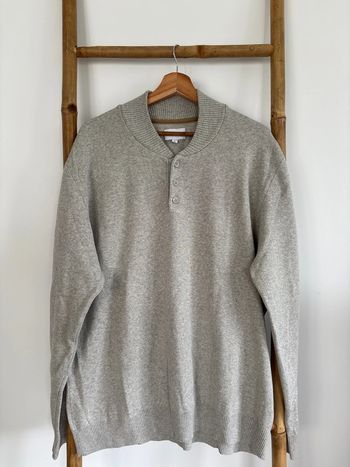 Pull gris à boutons Devred taille XL