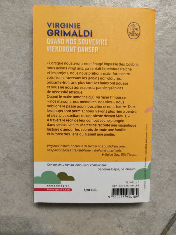 Quand nos souvenirs viendront danser. Virginie Grimaldi - photo numéro 2