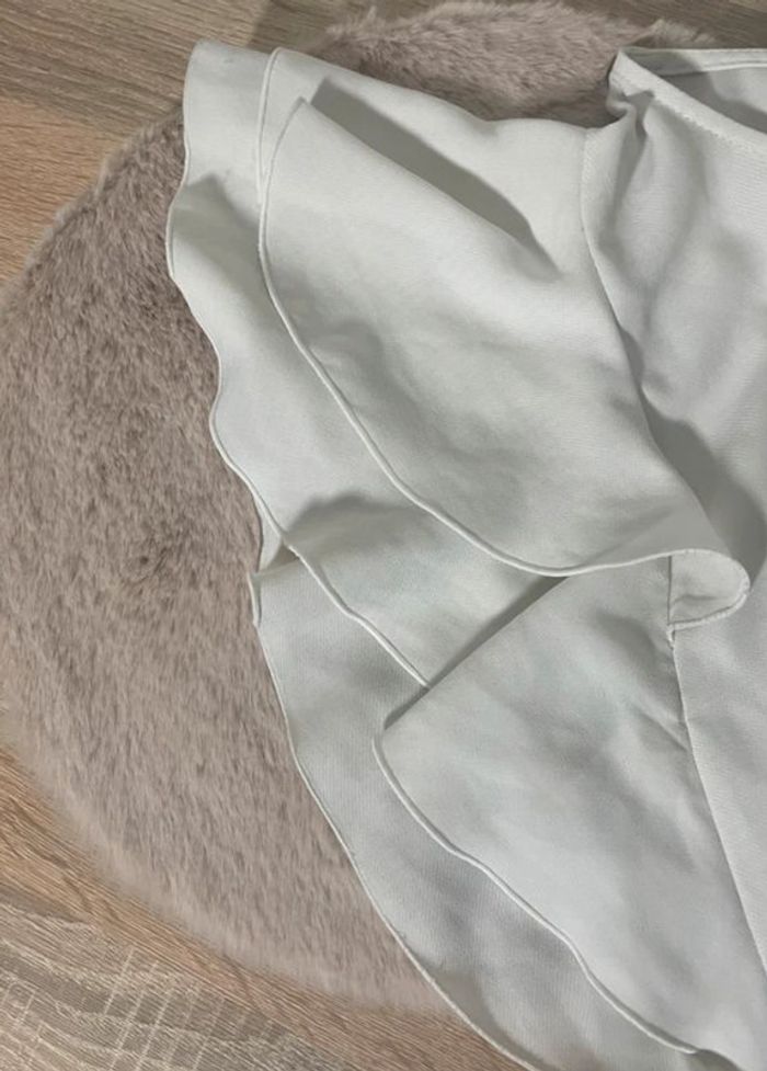 Top élégant blanc crème Stradivarius - photo numéro 4