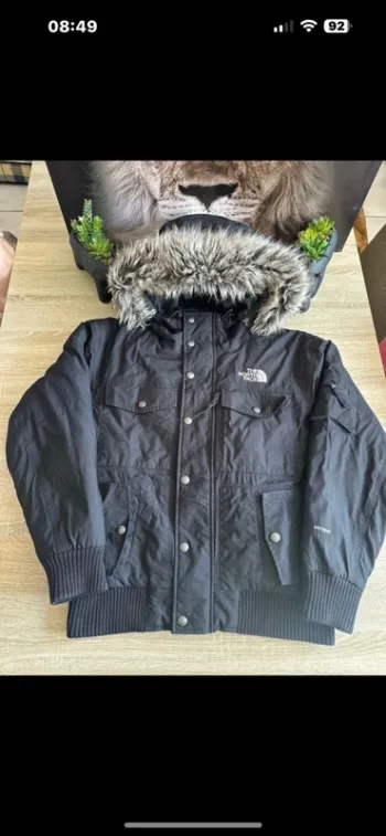 Veste doudoune the north face noir brodé taille XS