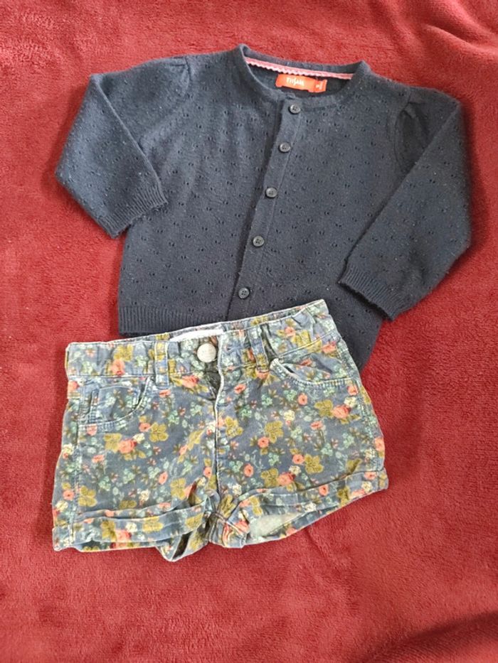 Ensemble short gilet