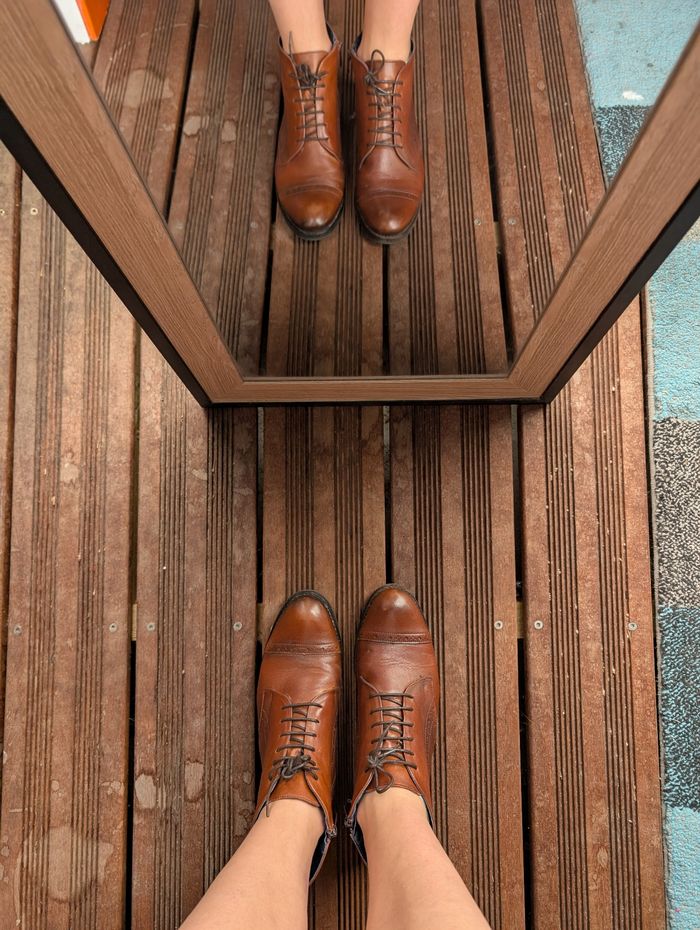Bottines façon richelieu
