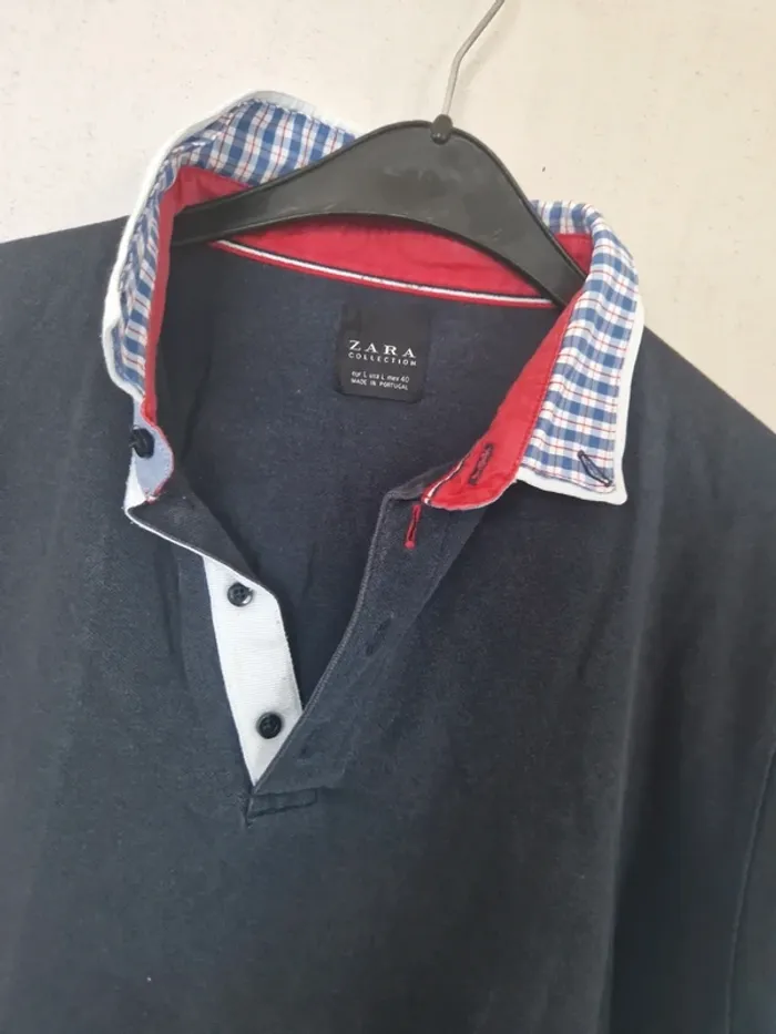Polo zara taille l (petite tâche col et un peu delaver ) - photo numéro 4