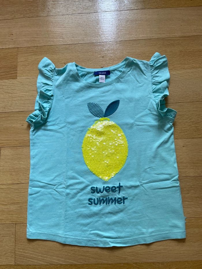 T shirt okaidi sequins