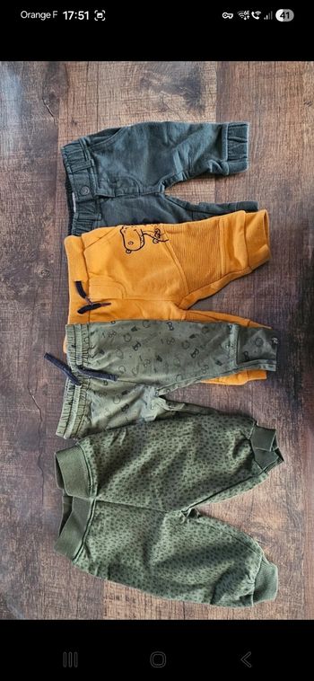 Lot de 4 pantalons 3 mois