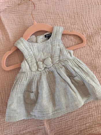 Robe double gaze grise