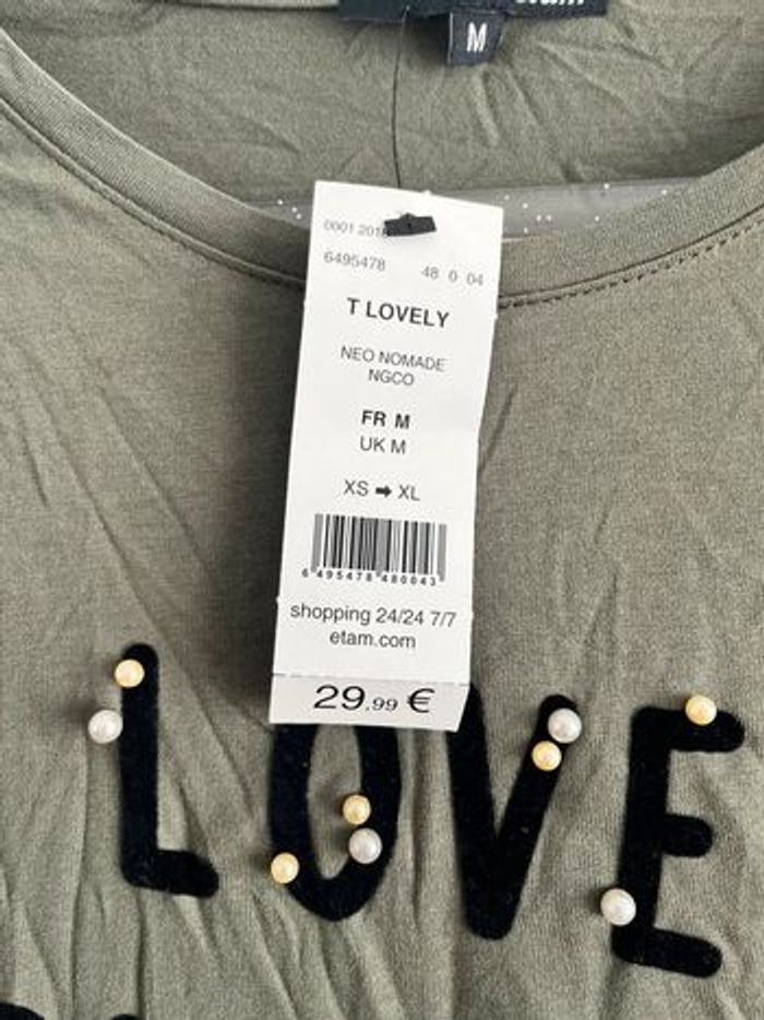 T-Shirt Etam femme taille M (38) - photo numéro 5