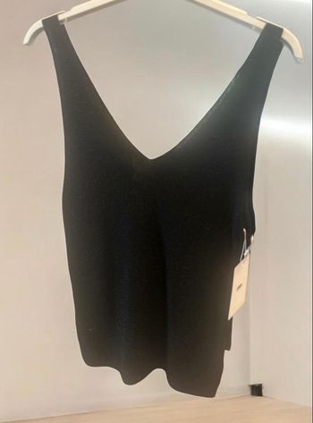 Débardeur noir pailleté 