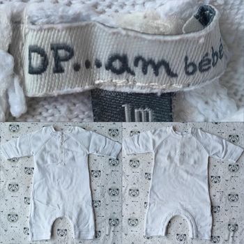 Combinaison légère taille 1 mois