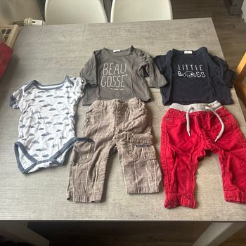 Lot vêtement bébé 9 mois garçon