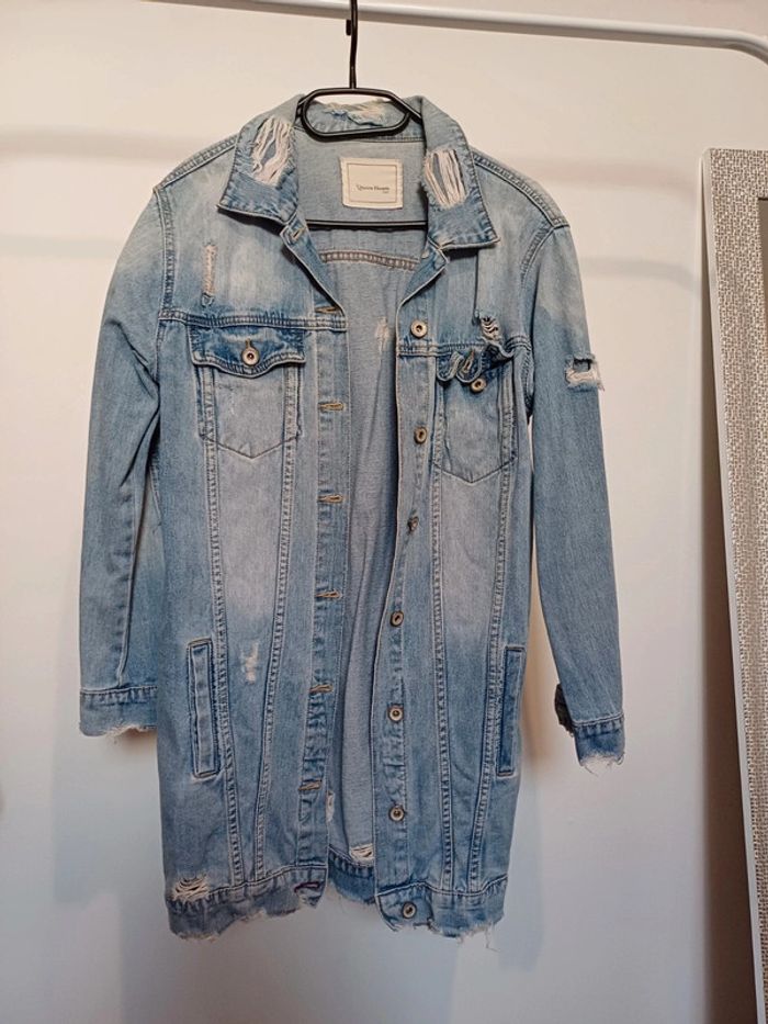 Veste en jean longue - photo numéro 2