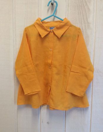 Chemise ML jaune orangé - Marèse - 3ans