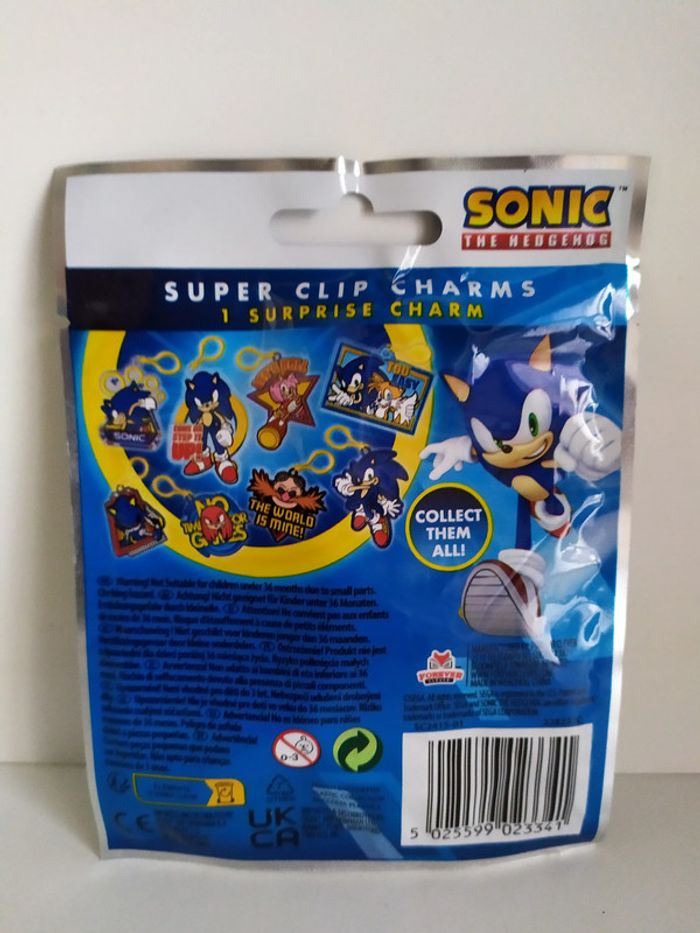 Porte-clés SEGA Sonic the hedgehog pochette goodies neuf - photo numéro 2