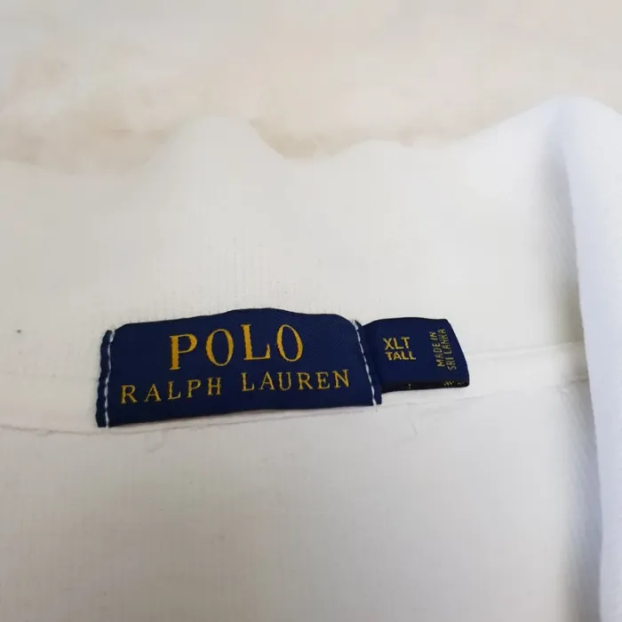 Pull Camionneur half demi zip Ralph Lauren XXL Blanc - photo numéro 6