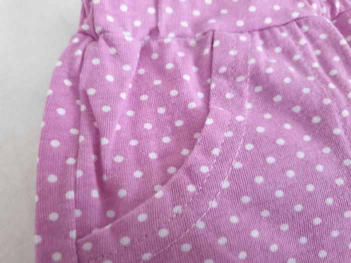 Short mauve à pois blancs - T18M - Bennie Kids - photo numéro 2