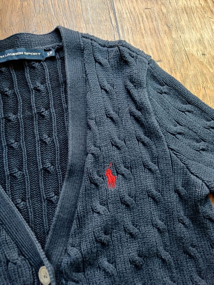 Gilet Ralph Lauren sport femme taille S bleu marine - photo numéro 5