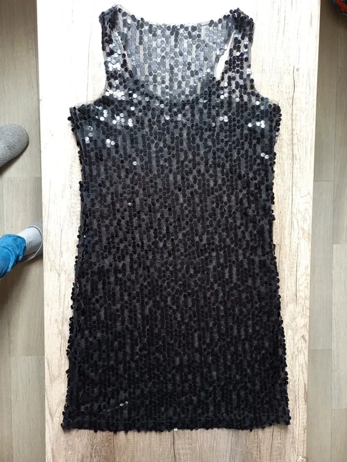 Robe noir transparente L - photo numéro 8