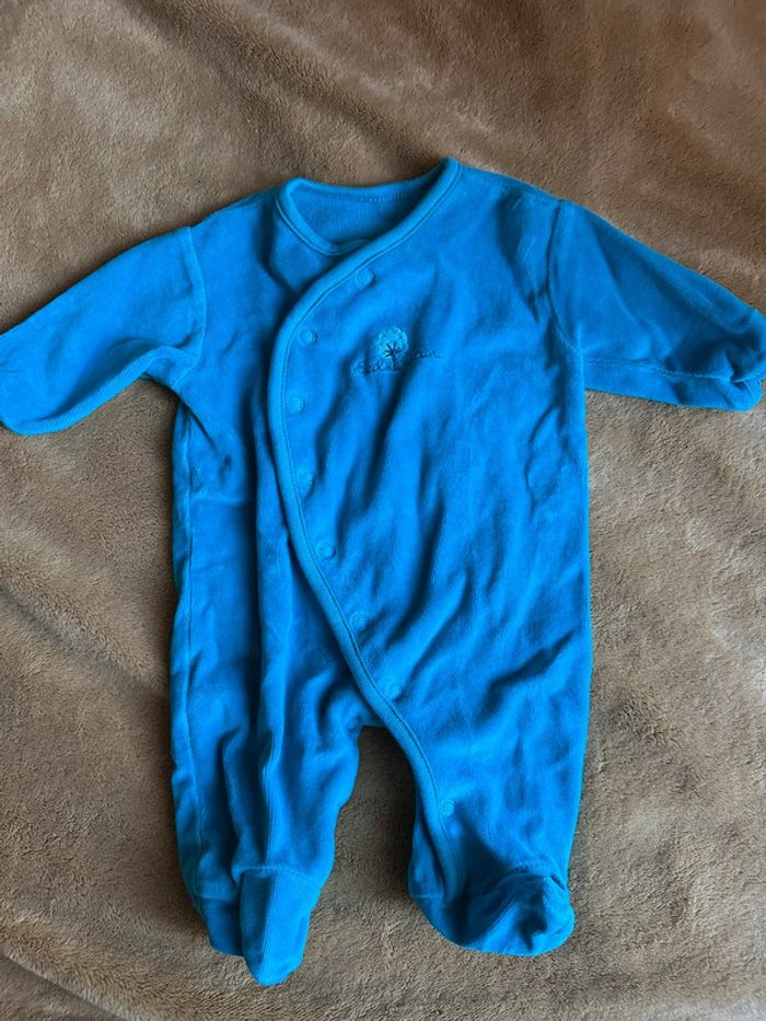 Ensemble pyjamas grenouillère bodie et bonnet - photo numéro 4