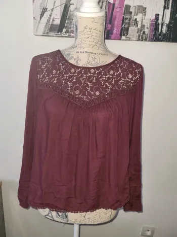 Tunique bordeaux C&A