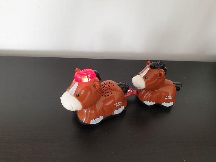 Tut tut animo duo "Rafale papa cheval + Galopin son bébé poulain" VTech - photo numéro 4