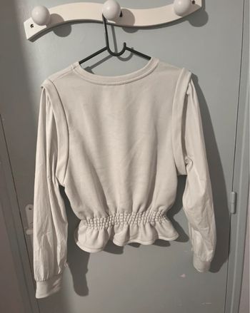 haut blanc manches longues
