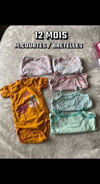 Lot de 6 bodies 12mois