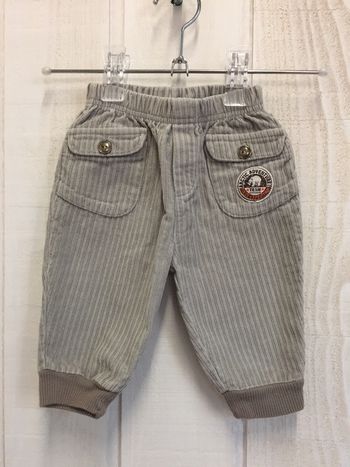 Pantalon velours gris