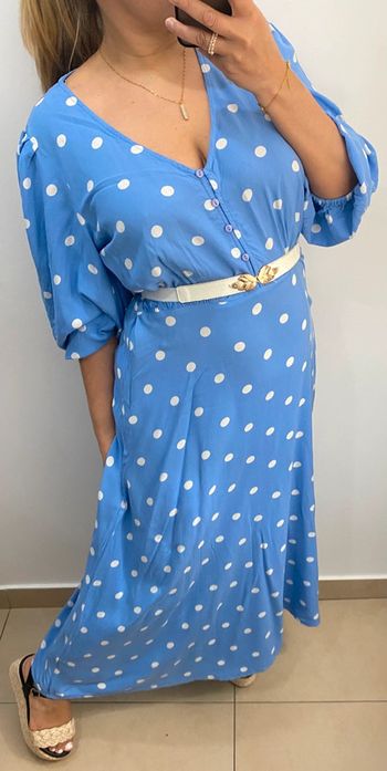 Robe Longue A Pois Taille L