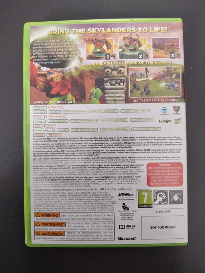 Boîtier Skylenders giants xbox 360 - photo numéro 3