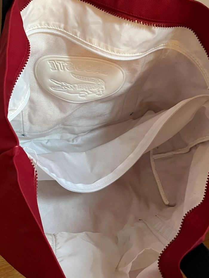 Sac à mains bordeaux Lacoste - photo numéro 6