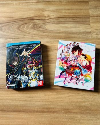 Lot Coffrets Blu-ray Anime : Code Geass R2 + No Game No Life