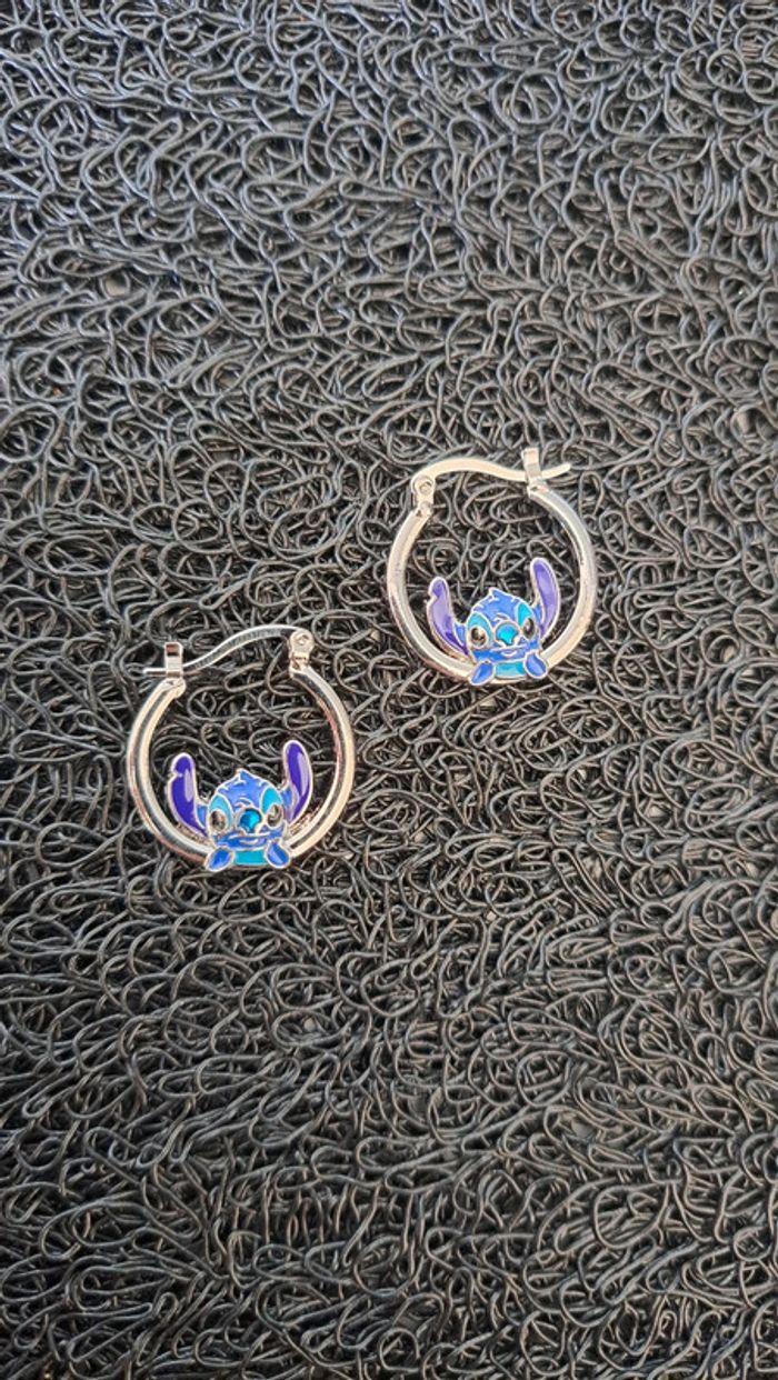 Boucles d'oreilles stitch - photo numéro 3