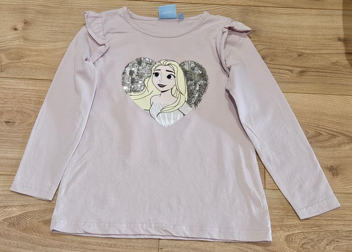 T-shirt à manches longues fille "Reine des Neiges" - Taille 6 ans
