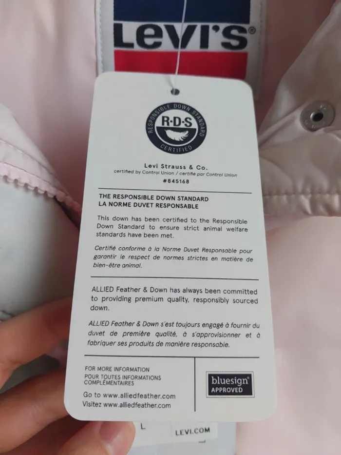 Doudoune Levi's Dutch Pink - photo numéro 5