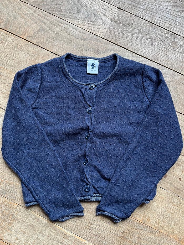 Gilet marine Petit Bateau 4 ans