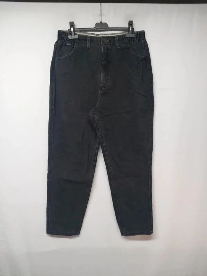 Jeans taille haute Lee Noir en coton