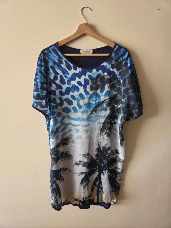 robe d'ete Deby Debo bleu taille M - photo numéro 2