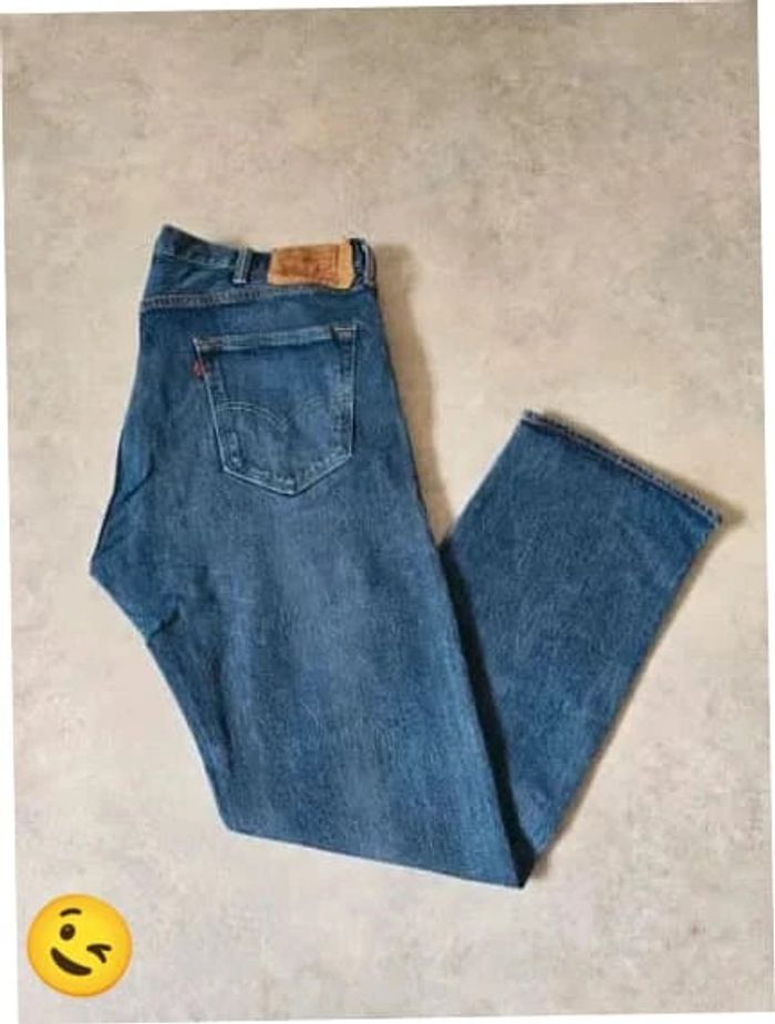 Jeans Levi's 501 W38 FR48 L30 coupe droite bleu Homme Men pan417b