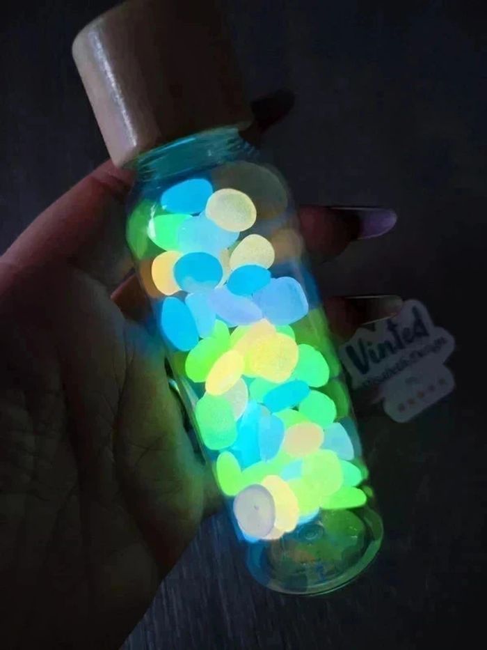 Bouteille sensorielle lumineuse Snoezelen retour au calme galets - photo numéro 2