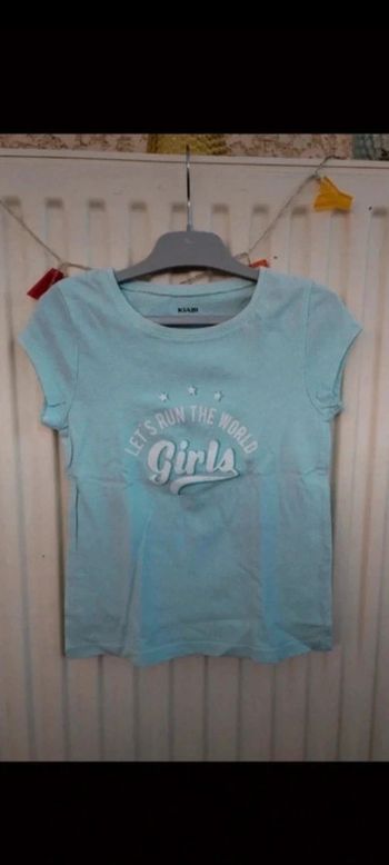 🩵Tee-shirt turquoise 5 ans Kiabi
