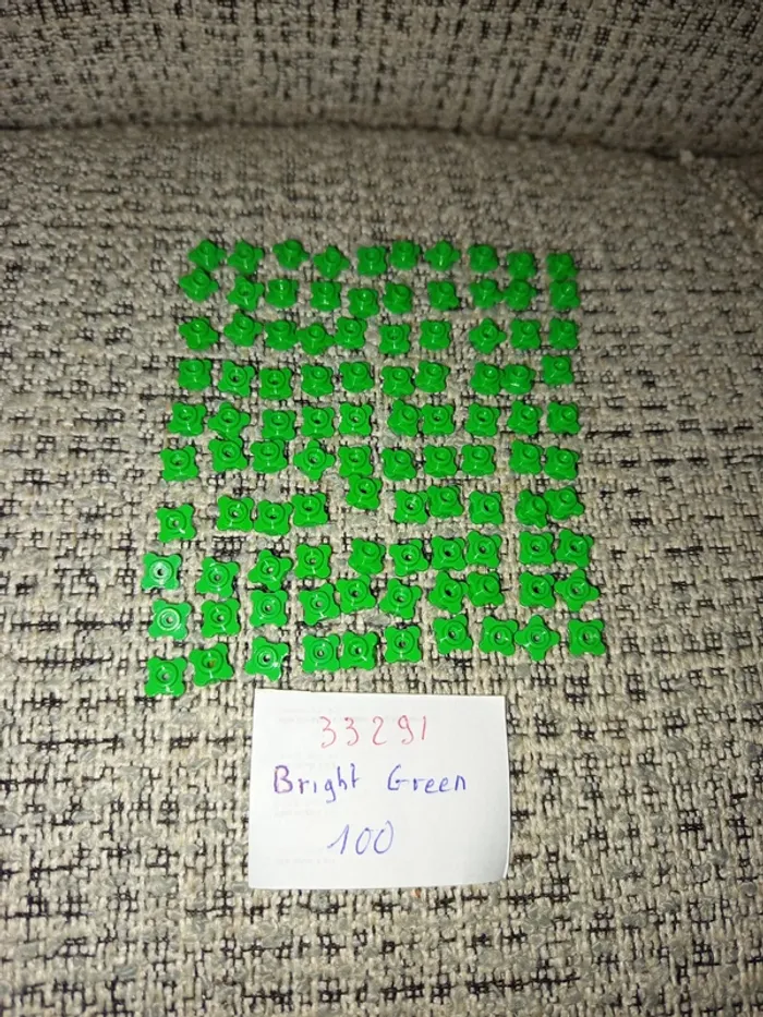 Lot de pièces lego 33291 - 100 fleurs vertes