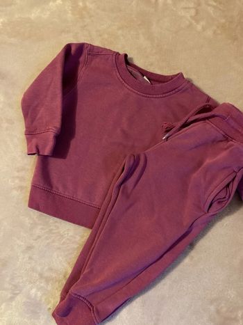 Ensemble jogging zeeman violet mauve 92 cm