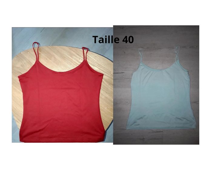 🟣 Lot de 2 tops Taille 40 🟣 - photo numéro 2