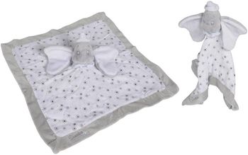 Doudou plat lange blanc gris Dumbo l'Elephant Disney Nicotoy Simba Toys