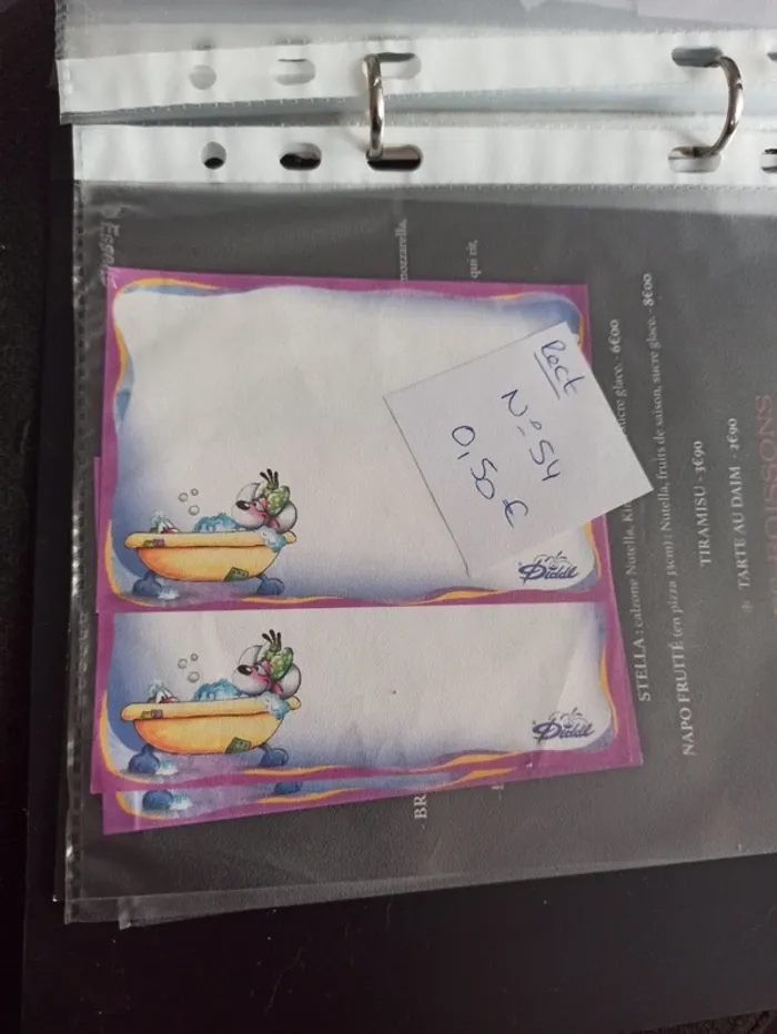 Feuille Diddl rectangulaire 54 0,50€